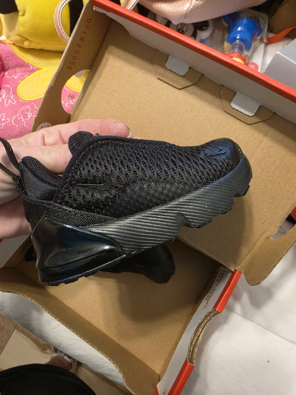 Nike Kids' All-Black Lightweight Athletic Shoes